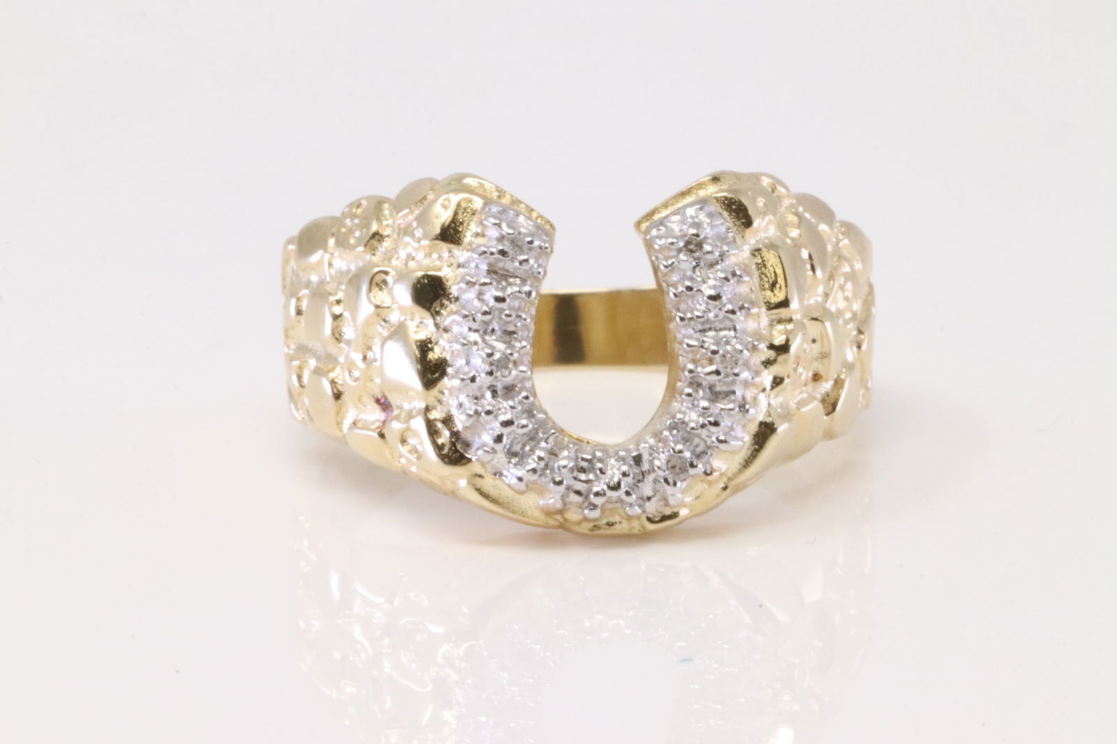 Diamond Horseshoe Ring 10Kt. (1 of 4)