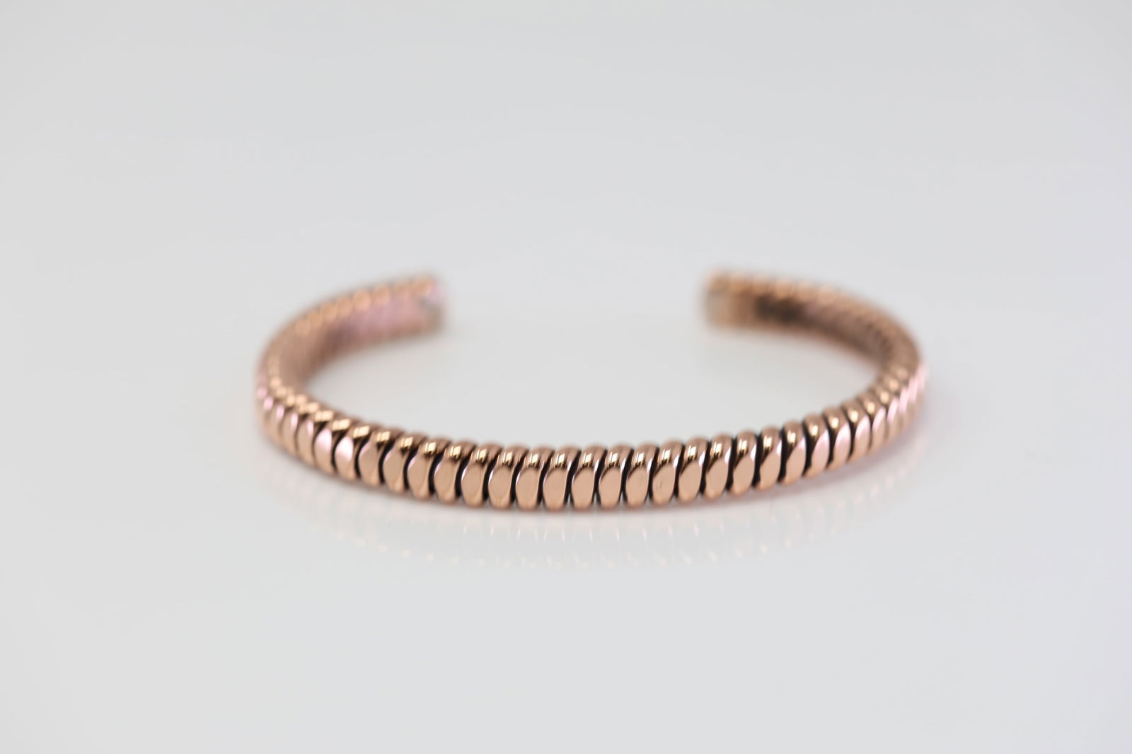 Native American Navajo Copper Bracelet Cuff By Elaine Tahe. (1 of 4)