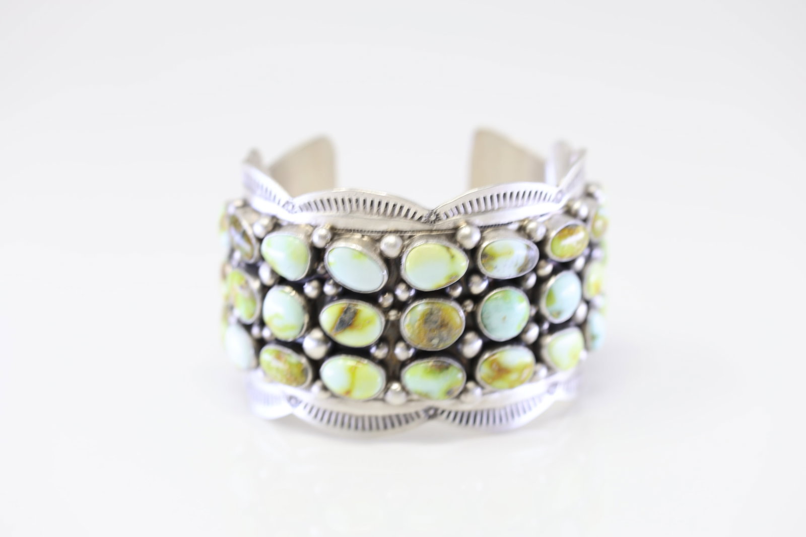 Native America Navajo Sterling Silver Palomino Bracelet Cuff By Tom Lewis.: This is a Native America Navajo Sterling Silver Palomino Bracelet Cuff By Tom Lewis.
