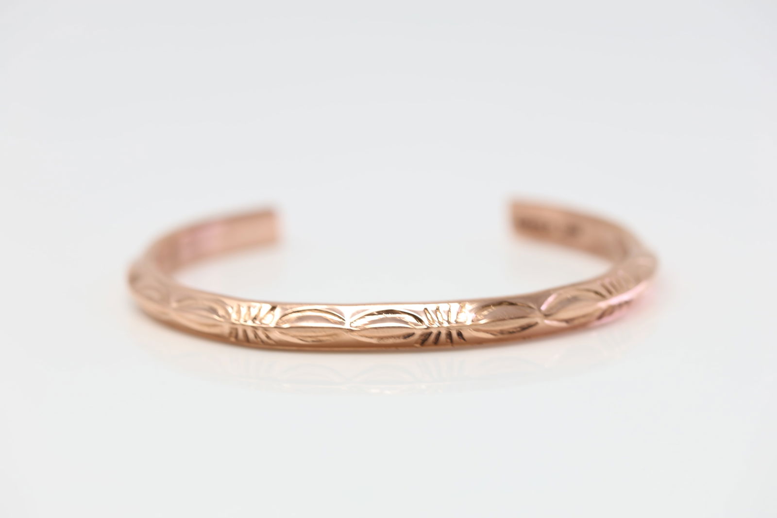 Native American Navajo Copper Bracelet Cuff By Elaine Tahe. (1 of 4)