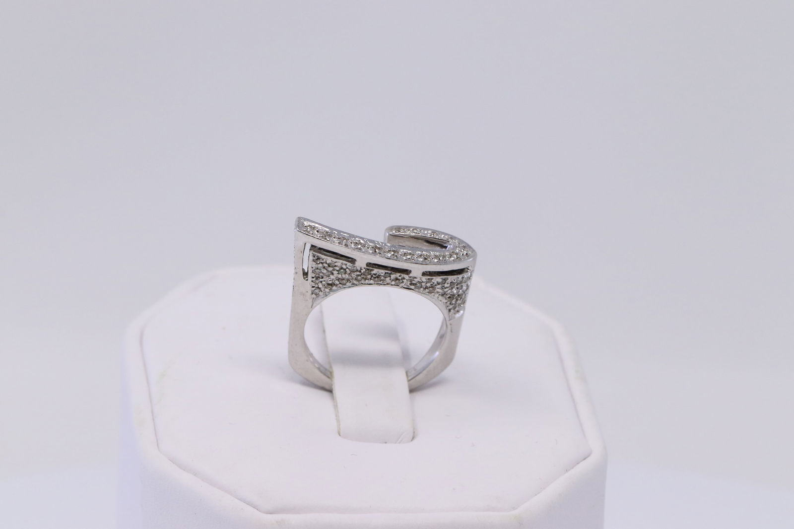 14KT White Gold Diamond Ring (1 of 4)