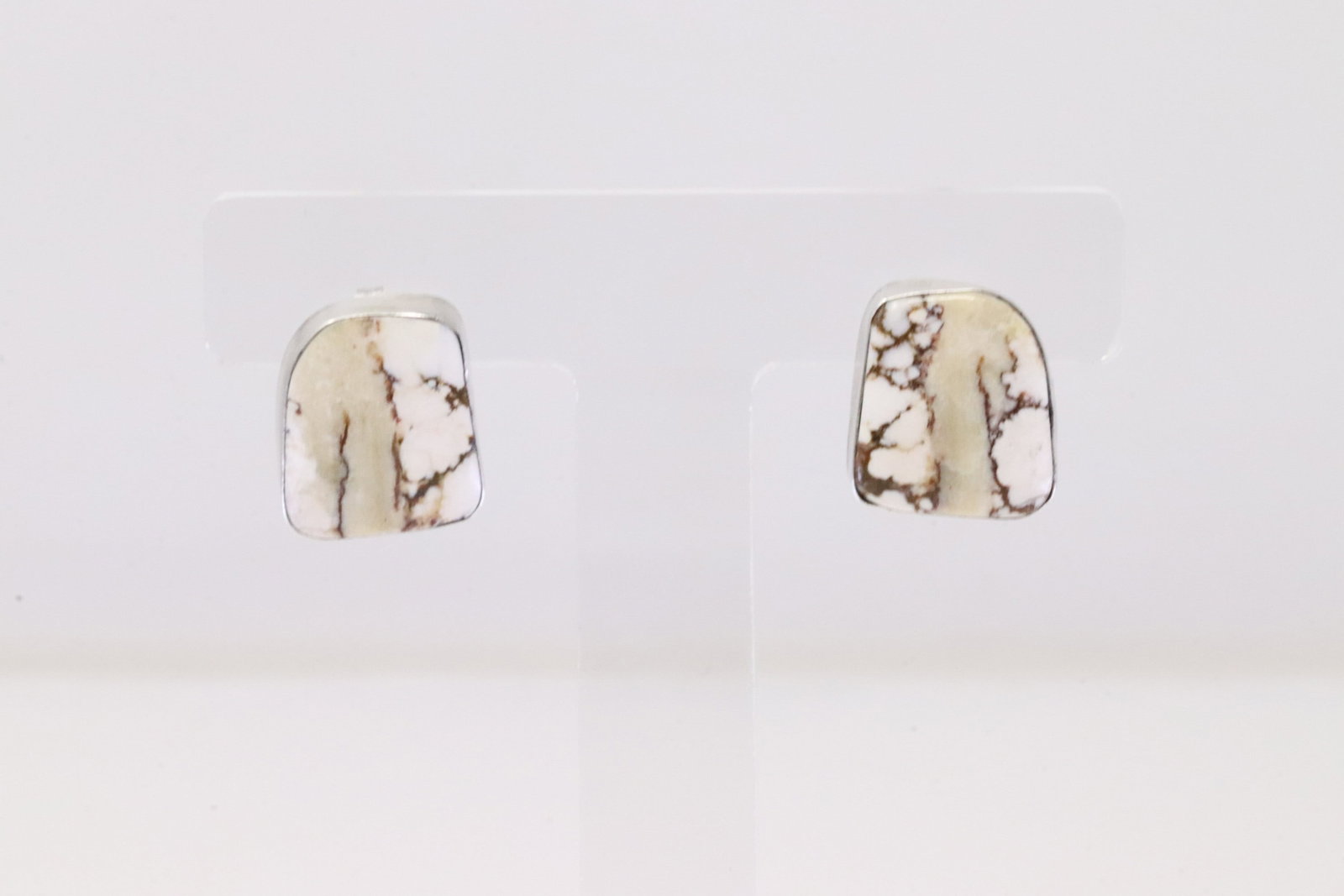 Native America Navajo Sterling Silver Wild Horse Post Earring's By Judith Dixon.: This is a Native America Navajo Sterling Silver Wild Horse Post Earring's By Judith Dixon.