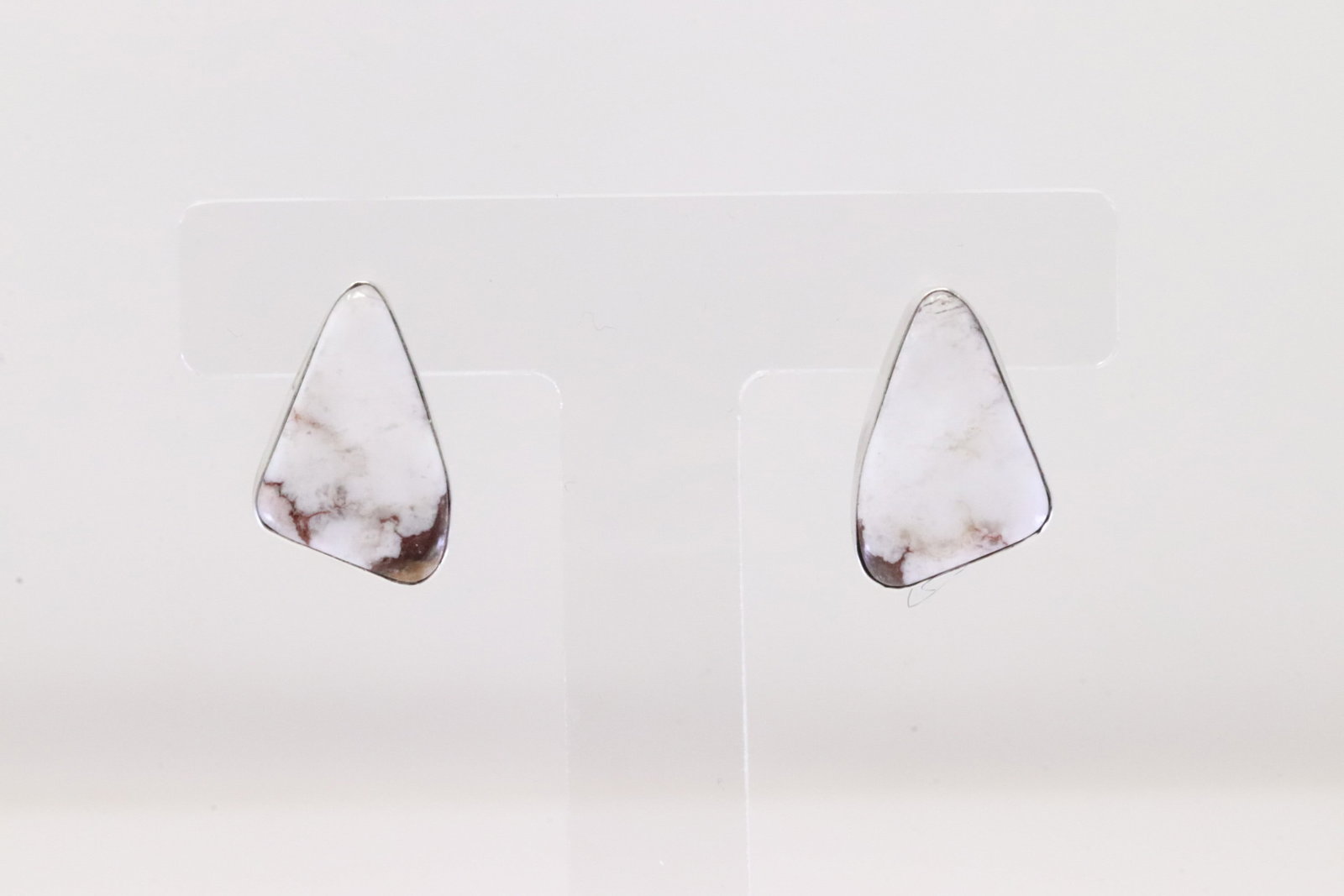 Native America Navajo Sterling Silver Wild Horse Post Earring's By Judith Dixon.: This is a Native America Navajo Sterling Silver Wild Horse Post Earring's By Judith Dixon.