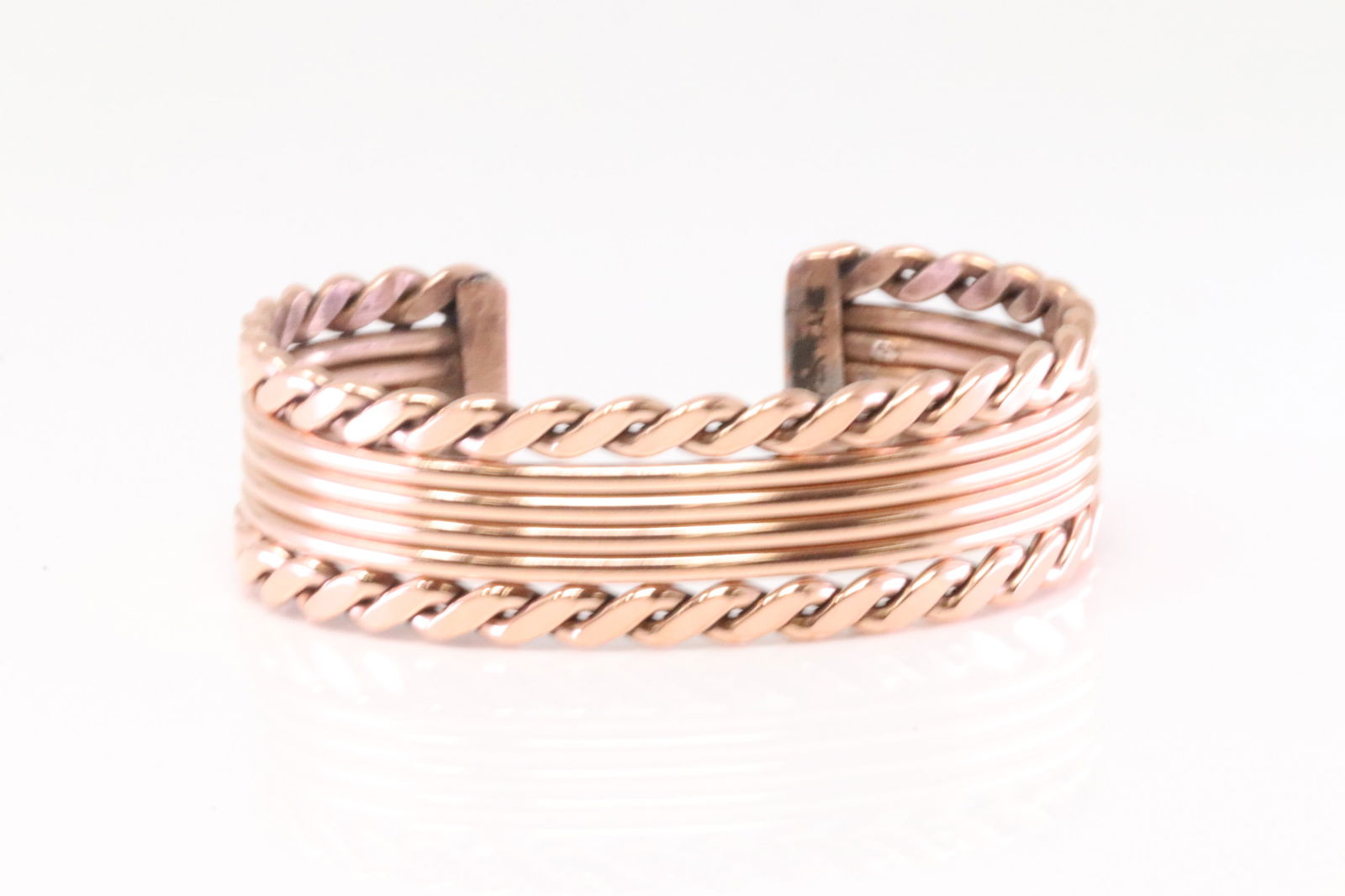 Native America Navajo Copper Bracelet Cuff By Elaine Tahe. (1 of 3)
