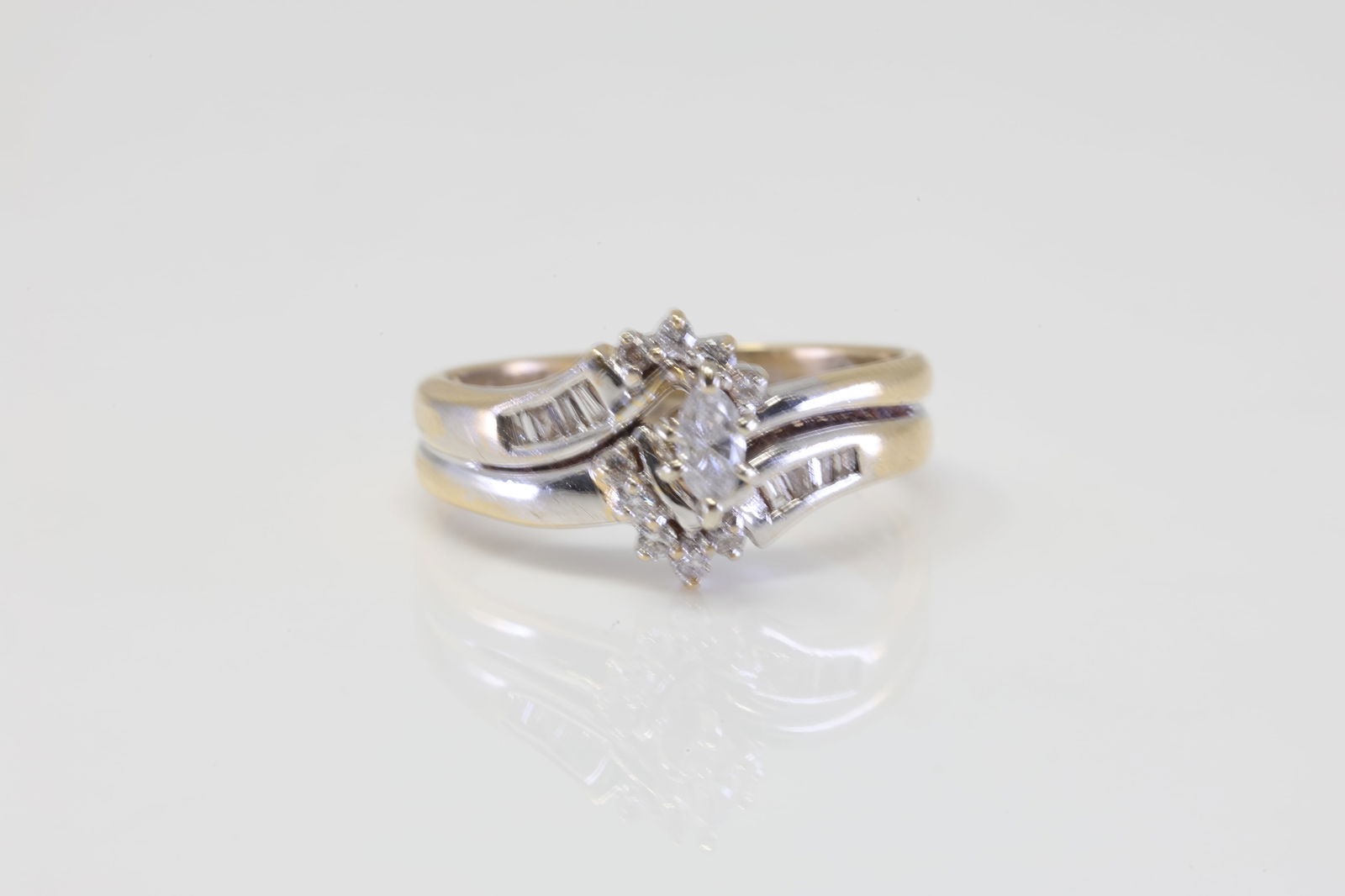 Marquise Diamond Ring 14Kt. (1 of 4)