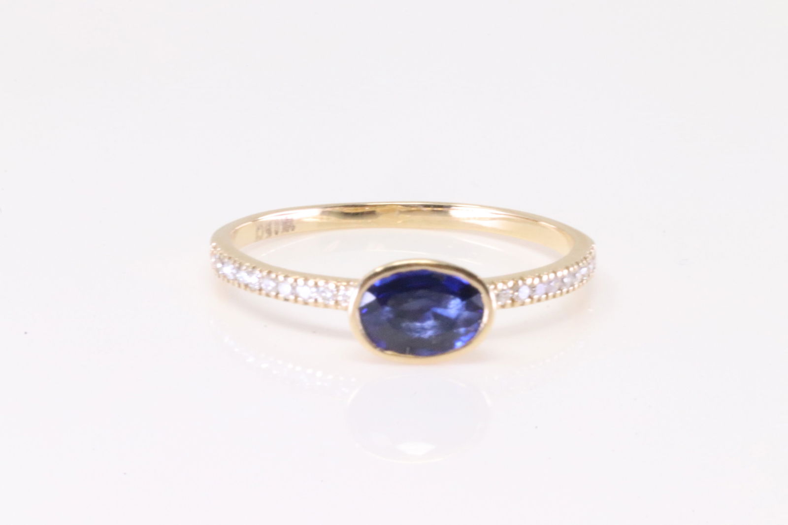 Sapphire & Diamond Ring 14Kt. (1 of 4)