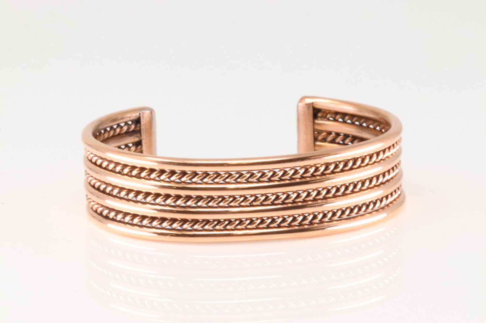 Native American Navajo Copper Cuff Bracelet By Elaine Tahe. (1 of 4)