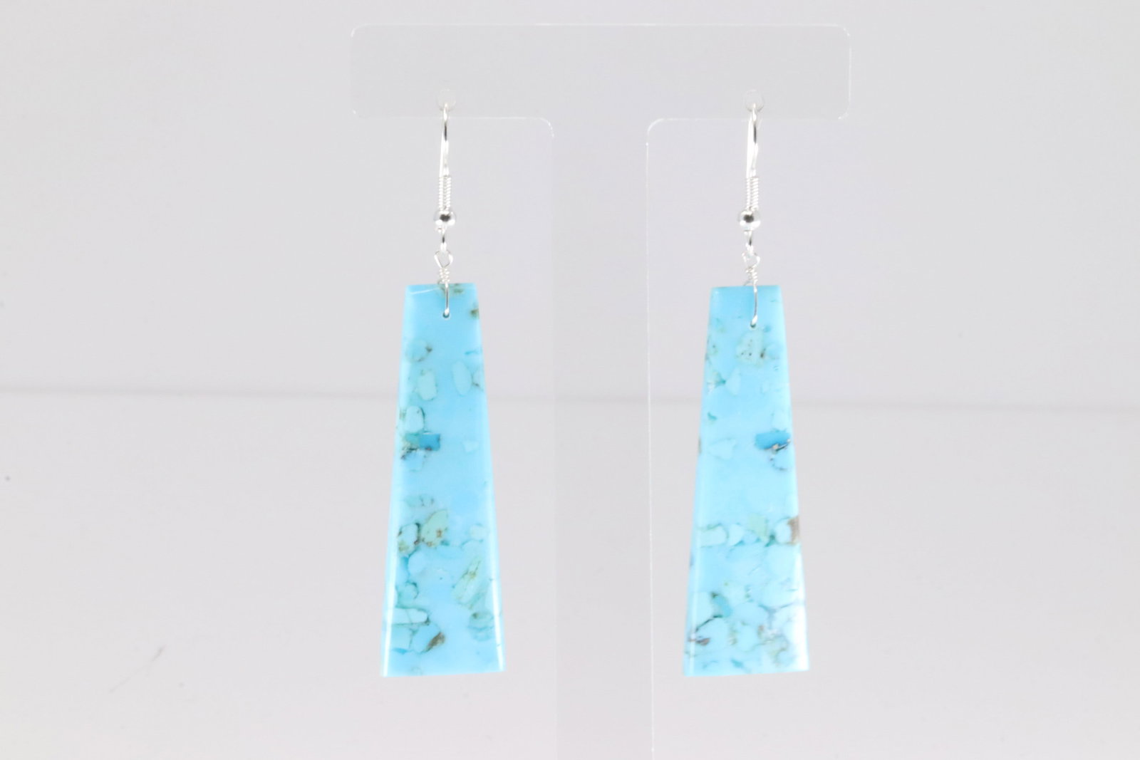 Native America Navajo Sterling Silver Turquoise Dangling Earring's By Jameson Pete.: This is a Native America Navajo Sterling Silver Turquoise Dangling Earring's By Jameson Pete.
