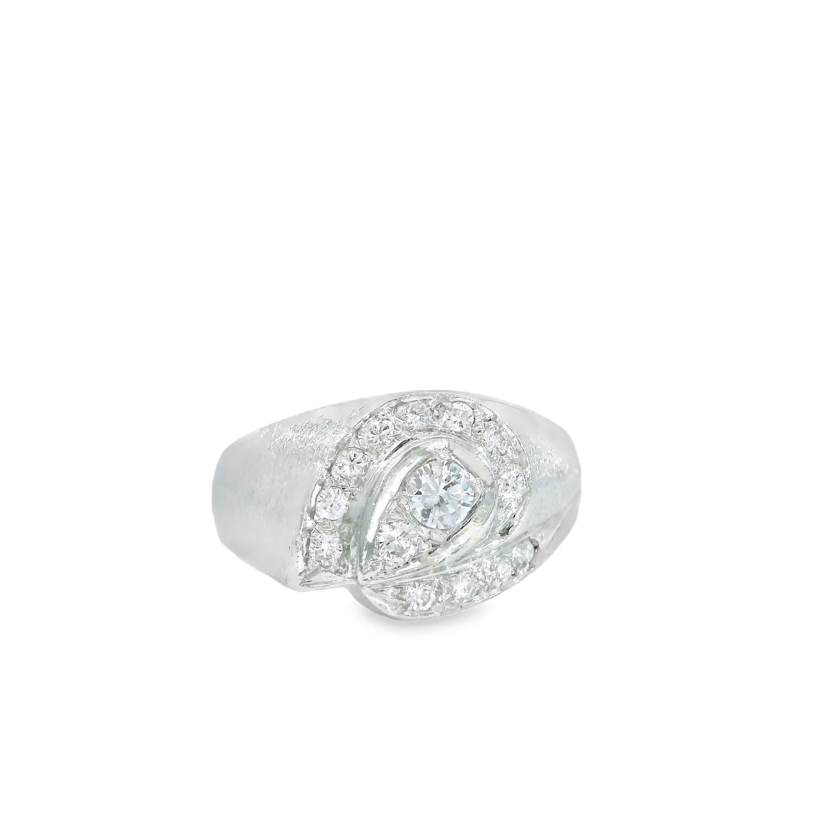 14KT White Gold Diamond ring (1 of 4)