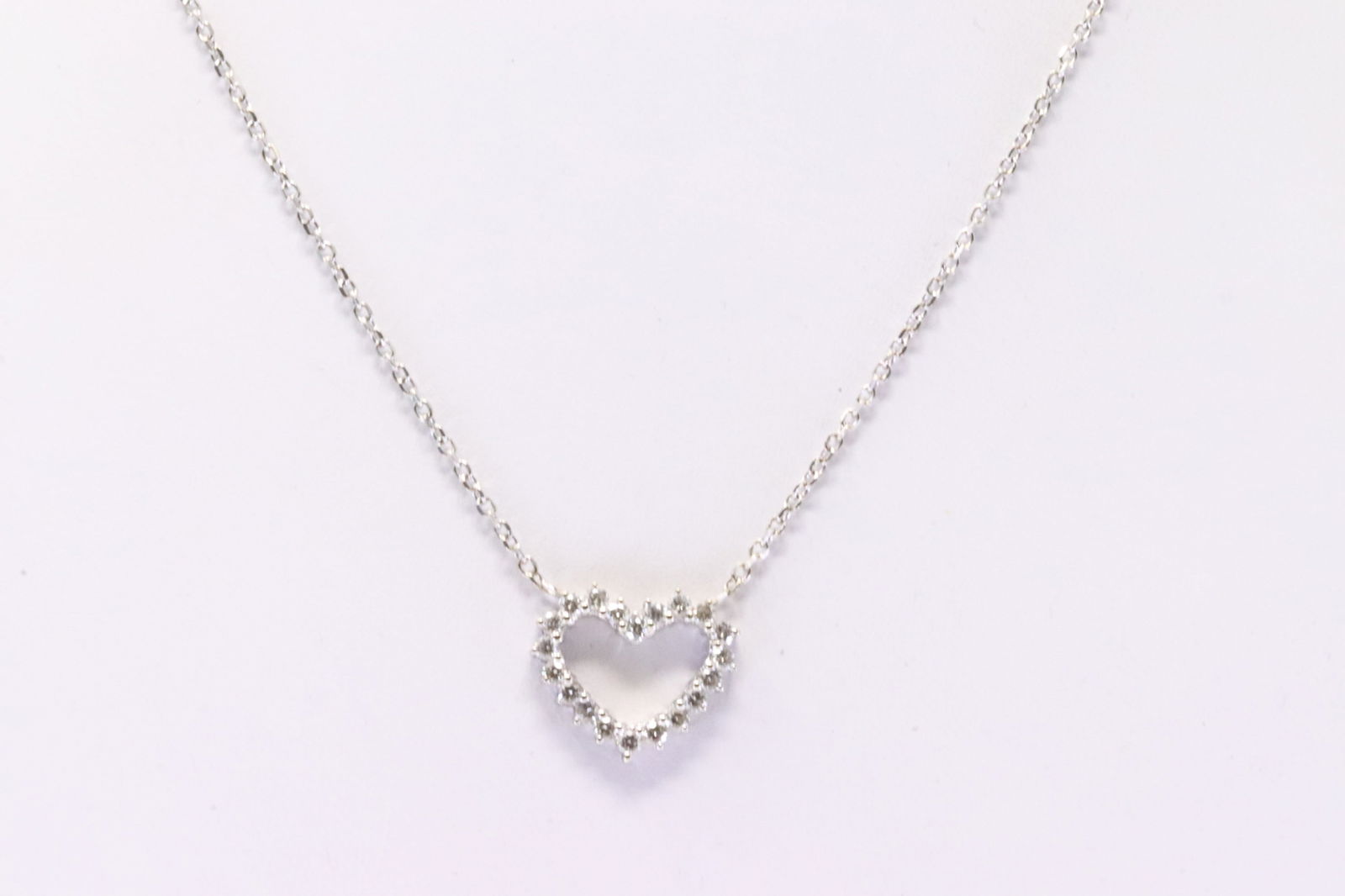 Diamond Heart Pendant / Necklace 14Kt. (1 of 3)