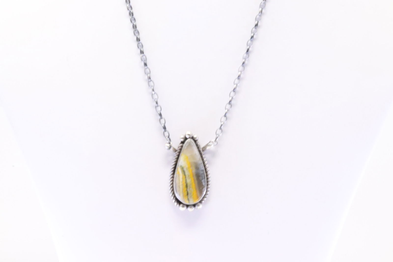 Native America Navajo Sterling Silver Bumble Bee Necklace By Judith Dixon. (1 of 4)