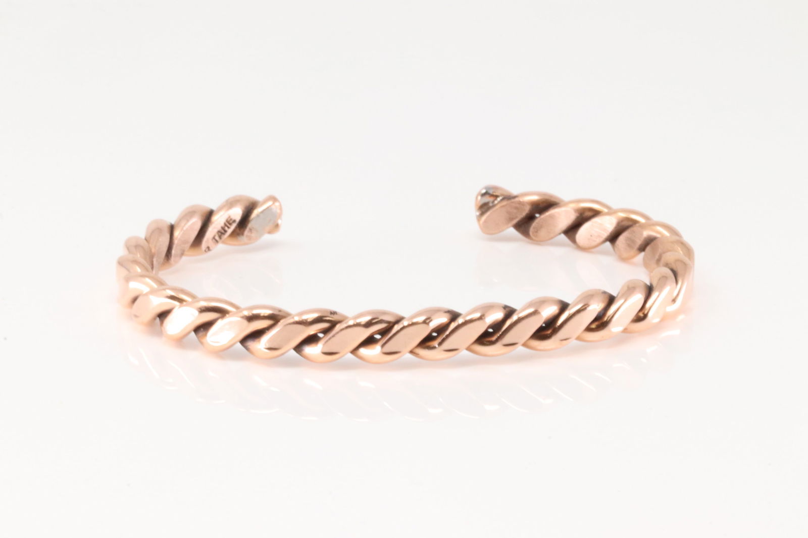 Native American Navajo Copper Cuff Bracelet By Elaine Tahe. (1 of 4)