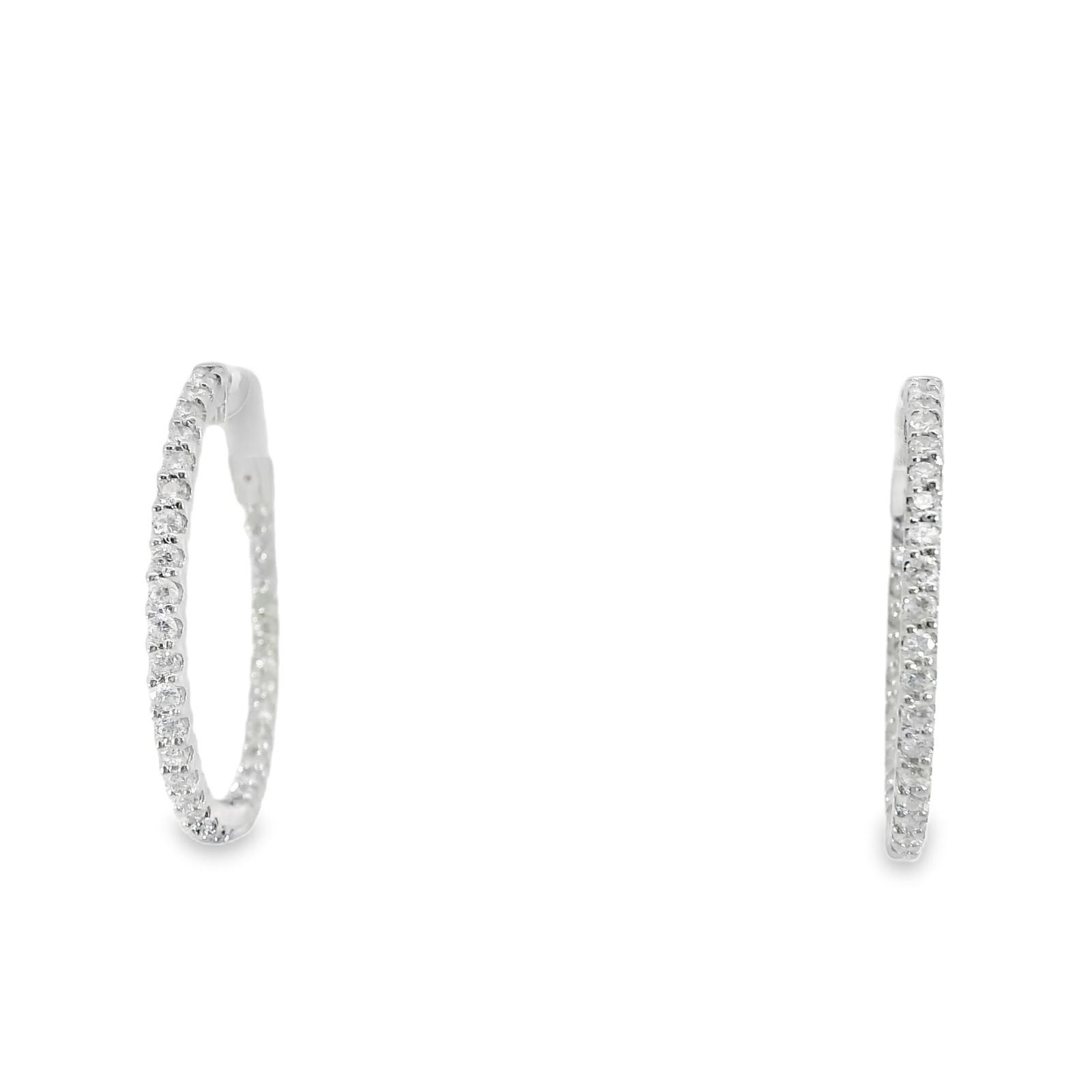 Inside- Out Diamond Hoop Earring 14Kt. (1 of 4)