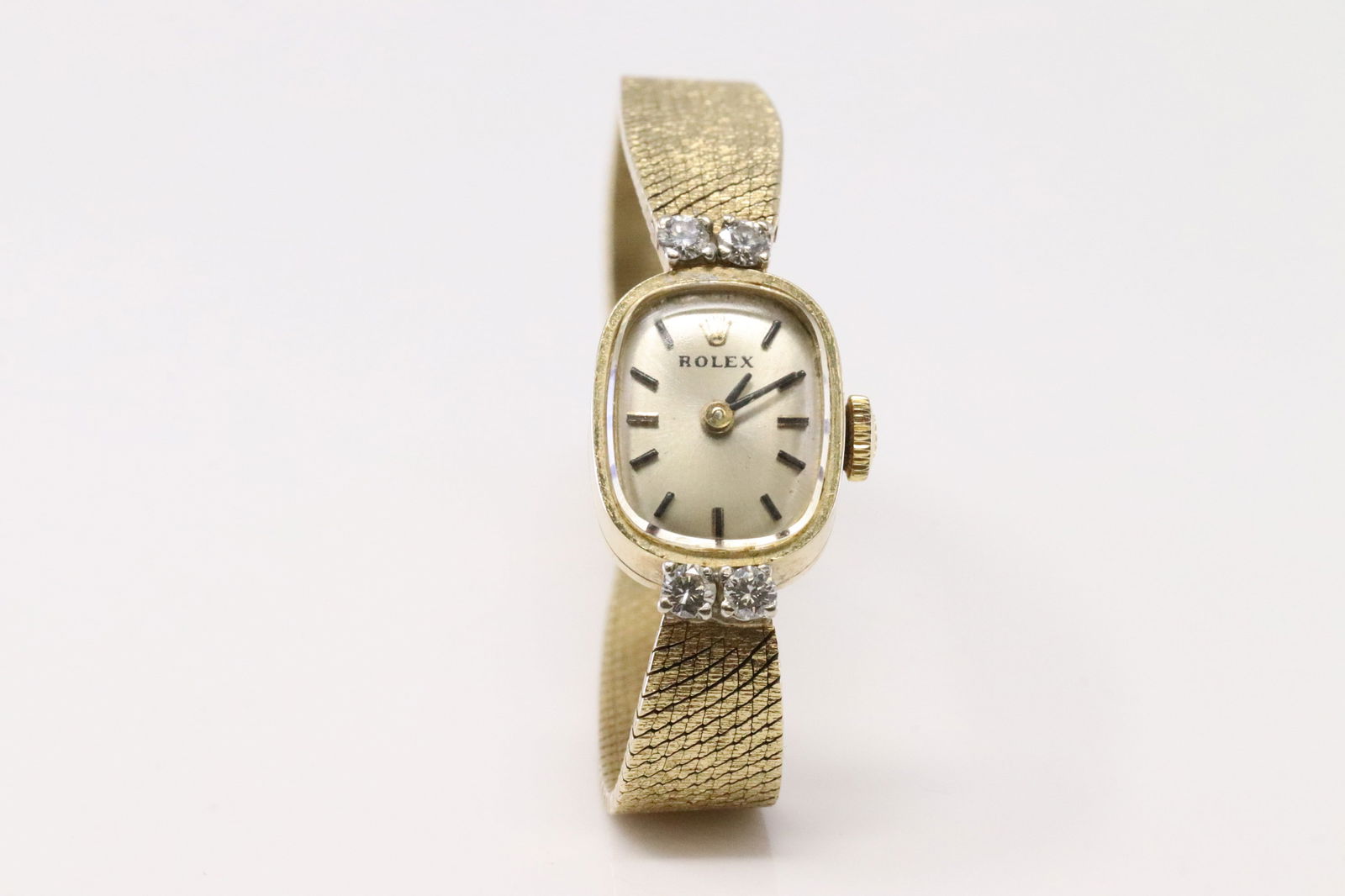 Vintage Rolex Diamond Watch 14Kt. (1 of 6)
