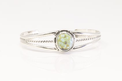 Native American Navajo Sterling Silver Palomino Bracelet Cuff By J.F.