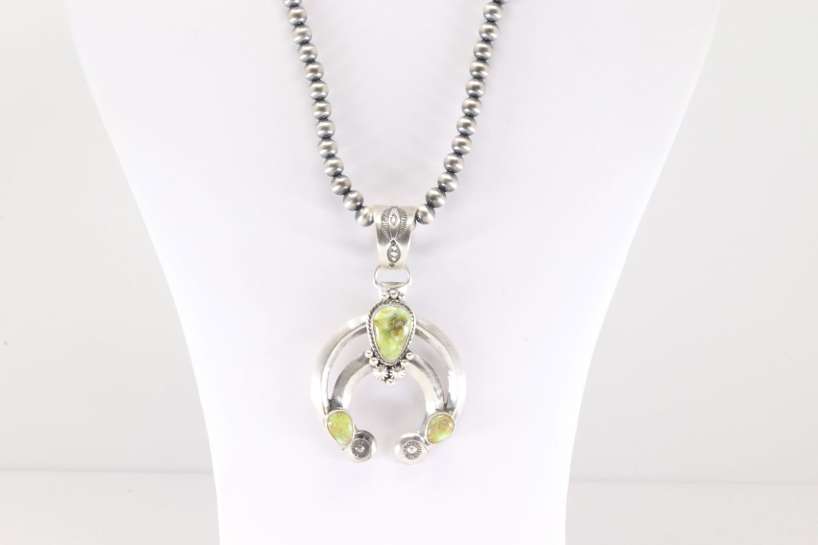 Native American Navajo Sterling Silver Palomino Naja Necklace By Samuel Yellowhair. (1 of 4)