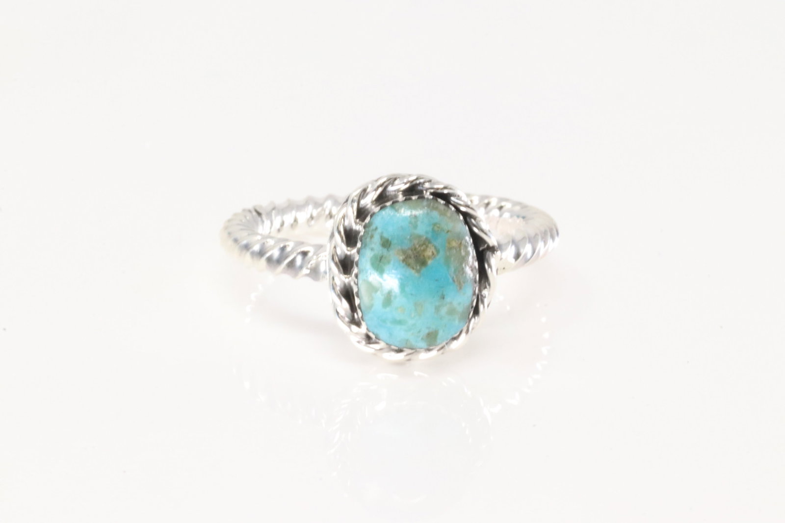 Native America Navajo Sterling Silver Turquoise Ring By Aaron Begay.: This is a Native America Navajo Sterling Silver Turquoise Ring By Aaron Begay. Ring size: 6.00.