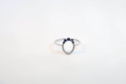 Sapphire & Diamond Ring 14Kt.