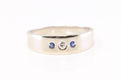 Sapphire & Diamond Ring 14Kt.