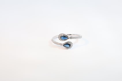 Sapphire & Diamond Ring 14Kt.