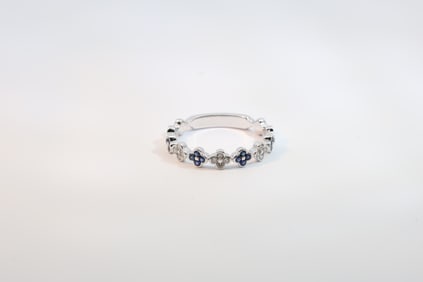 Sapphire & Diamond Ring 14Kt.