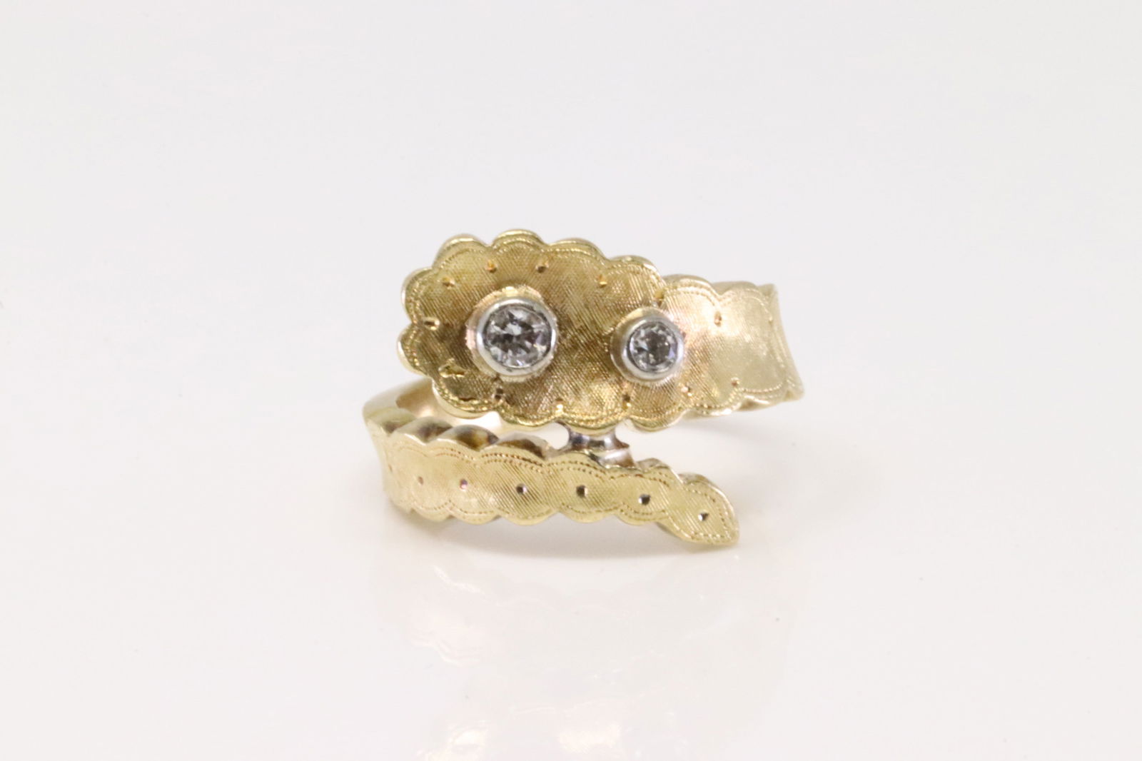 18KT Yellow Gold Diamond Ring (1 of 4)