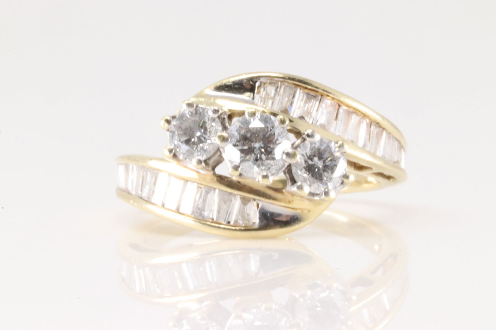 Bypass Diamond Ring 14Kt. (1 of 4)