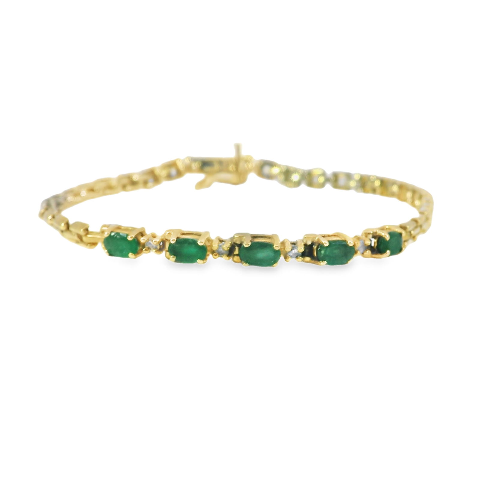 Emerald & Diamond Bracelet 14Kt. (1 of 3)