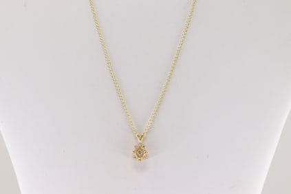Diamond Pendant / Necklace 14Kt.