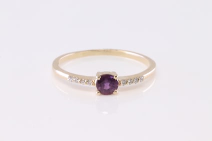 Ruby & Diamond Ring 14Kt.