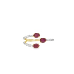 Ruby & Diamond Ring 14Kt.