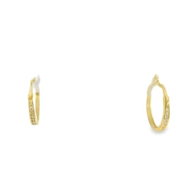 Diamond Hoop Earring 10Kt.