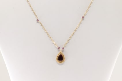 Ruby Necklace 14Kt.