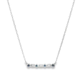 Sapphire & Diamond Necklace 14Kt.