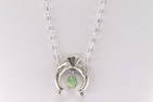 Native America Navajo Sterling Silver Sonora Gold Turquoise Naja Necklace By Gary Shorty.