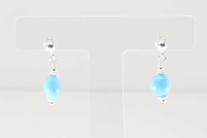 Native America Navajo Sterling Silver Turquoise Post / Dangling Earring's.