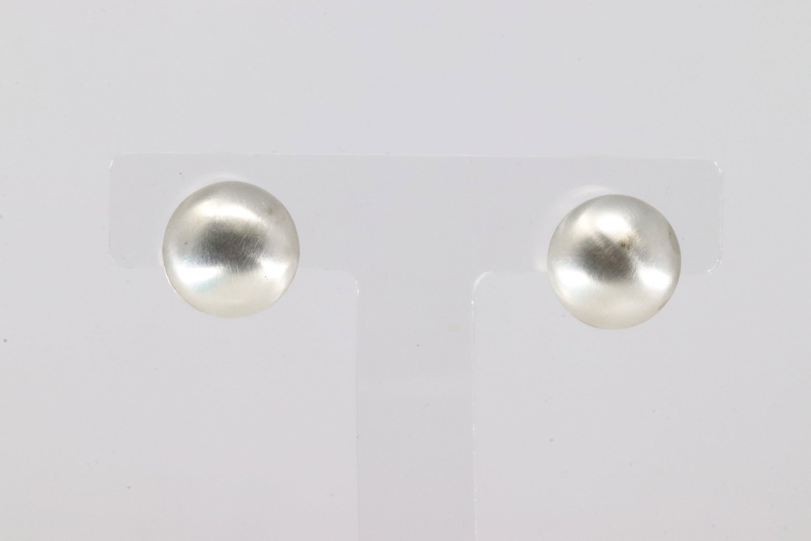 Native America Navajo Sterling Silver Beaded Post Earring's By Monica Smith.: This is a Native America Navajo Sterling Silver Beaded Post Earring's By Monica Smith.