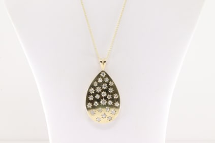 Diamond Pendant / Necklace 14Kt.