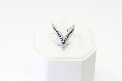 Sapphire & Diamond Ring 14Kt.