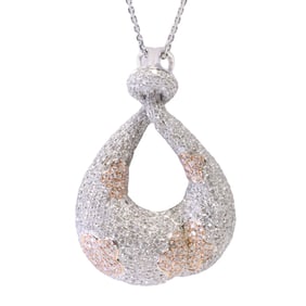 14kt Diamond Modern Pendant 3.14ctw