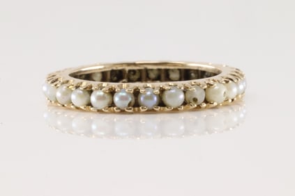 Eternity Pearl Ring 14Kt.