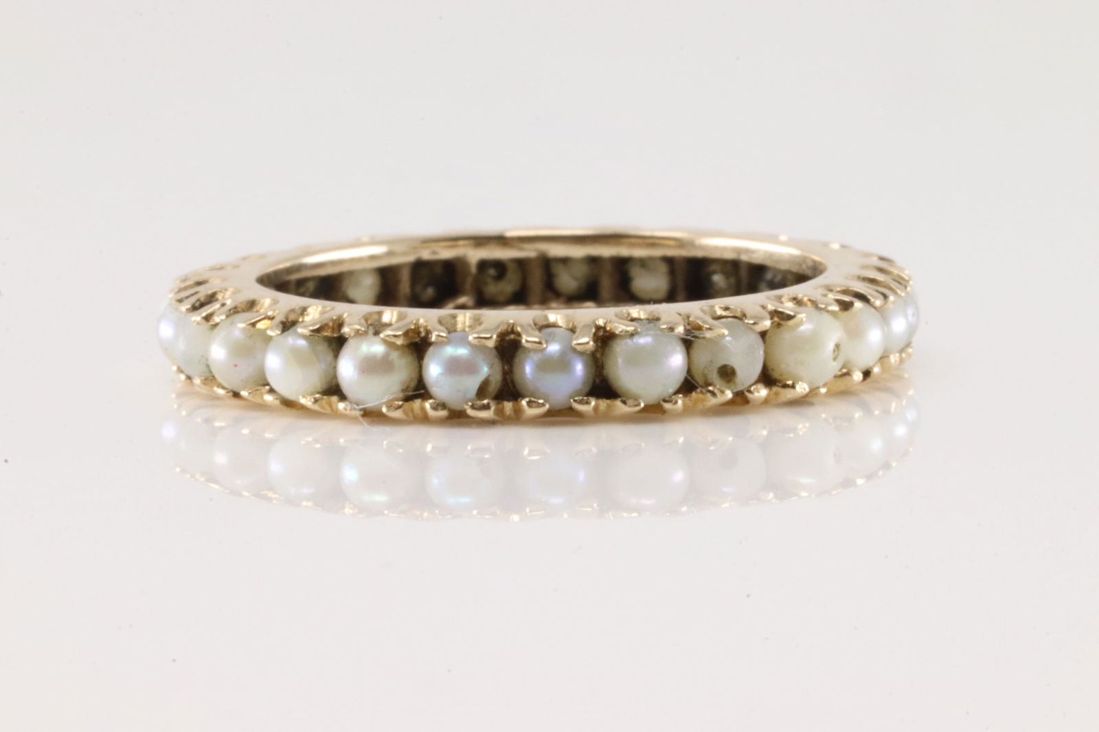 Eternity Pearl Ring 14Kt. (1 of 3)