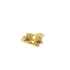 Vintage 14K Diamond & Ruby Ring