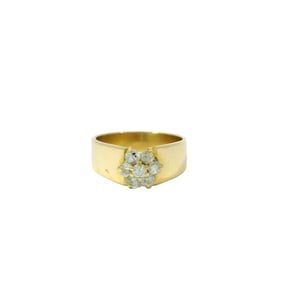 14K Ladies Diamond Cluster Ring