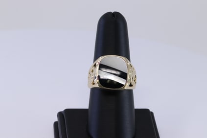14Kt Men's Ring Yellow Gold