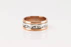 Native America Navajo Sterling Silver Copper Ring By Wylie Secatero.