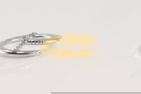 Cartier Juste un Clou Diamond Nail 18k Yellow Gold Ring: Cartier Juste un Clou Diamond Nail 18k Yellow Gold Ring, -Brand: Cartier-Ring size: 6.50-Color Yellow Gold-Metal: 18Kt Yellow Gold-Type: Ring-Condition: Pre owned Very good condition