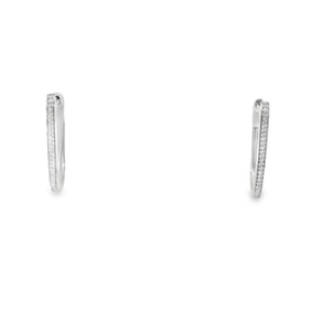 Diamond Hoop Earring 14Kt.
