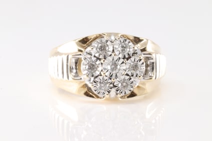 Diamond Floral Ring 14Kt.