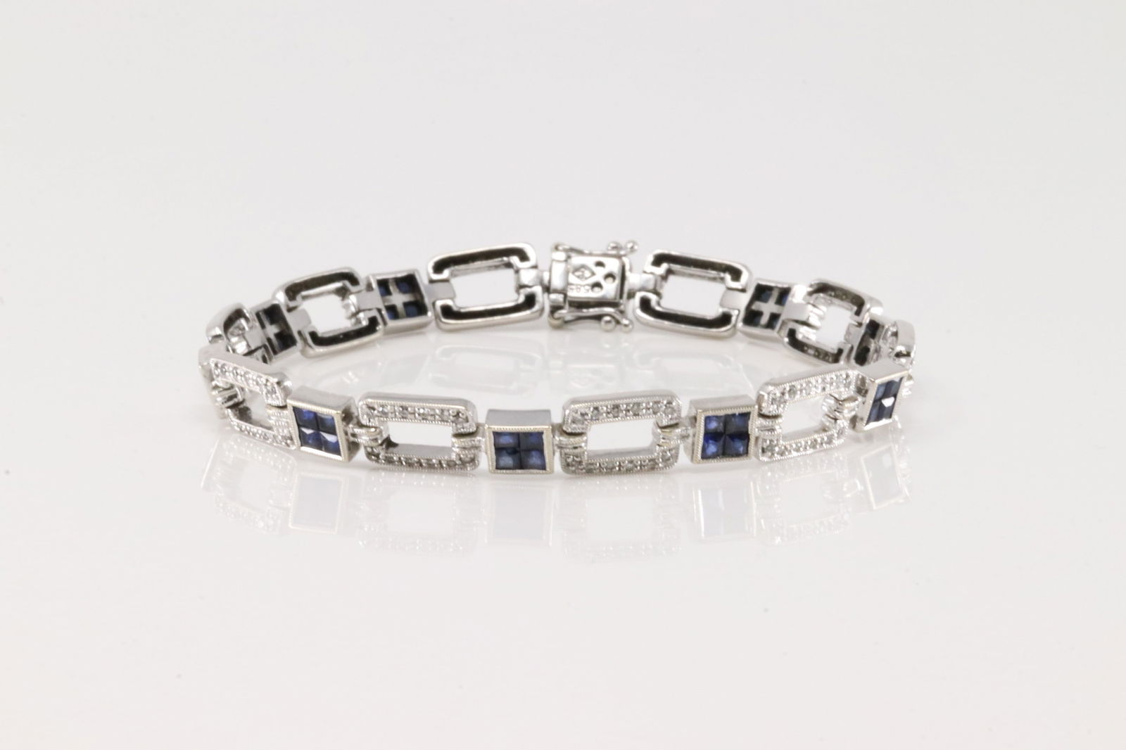 Sapphire & Diamond Bracelet 14Kt. (1 of 4)